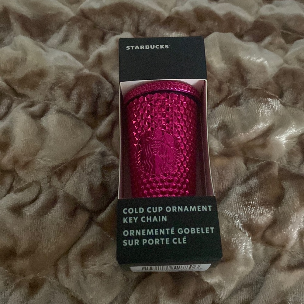 2022 Hot Pink Starbucks Ornament/Keychains